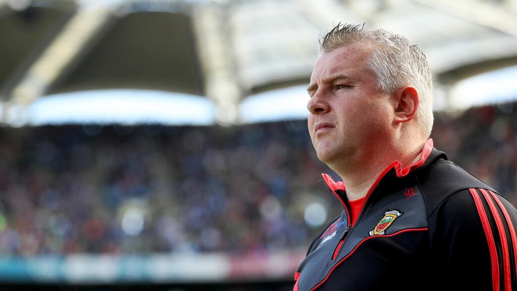 Mayo manager Stephen Rochford: “We’re very much looking at ourselves, with regards to what we can improve on, and that will continue to be our focus.” Photograph: Tommy Dickson/Inpho