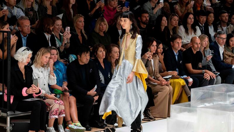 Models present creations from fashion designer JW Anderson during a catwalk show for the Spring/Summer 2020 collection. Photograph: Niklas Halle’n/AFP/Getty