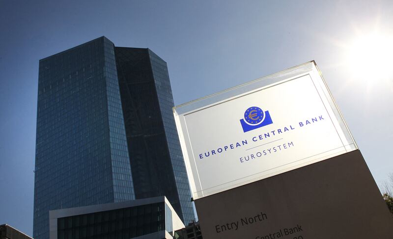 The headquarters building of the European Central Bank in Frankfurt. Photograph: Daniel Roland/AFP