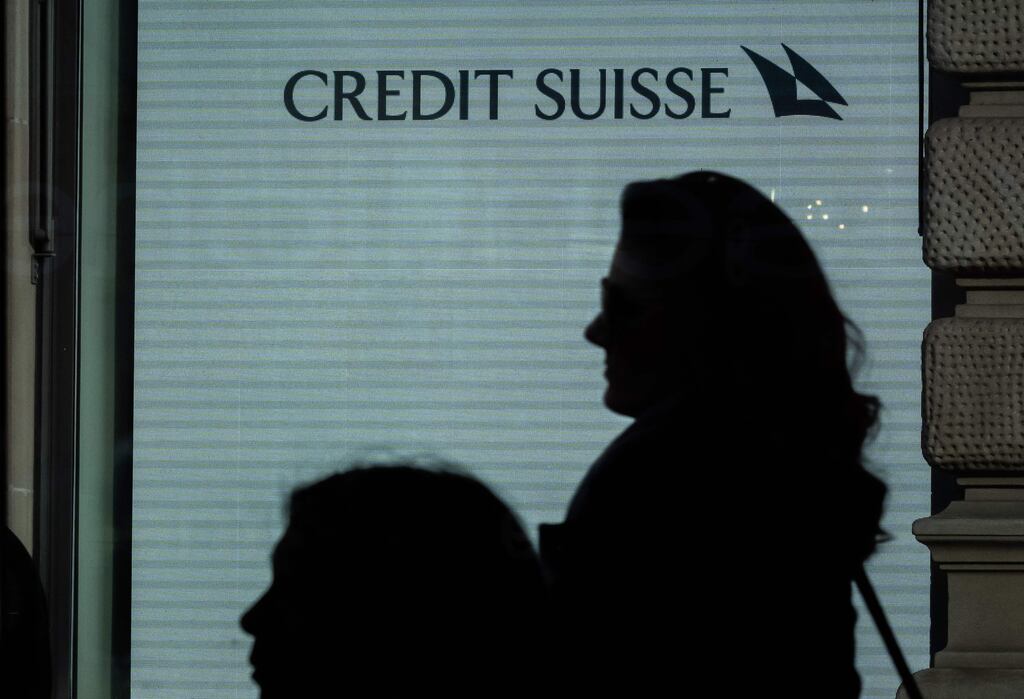 Credit Suisse's takeover continues to roil markets. Photograph: FABRICE COFFRINI/AFP via Getty Images