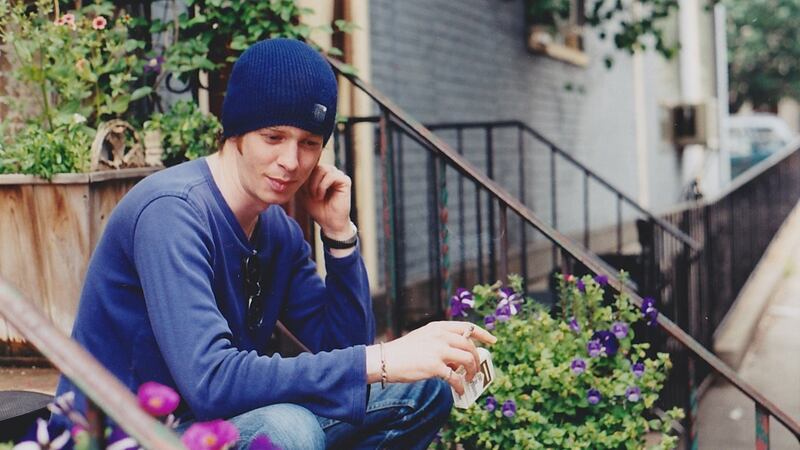 Mic Christopher on tour in Hoboken, New Jersey. Photograph: Patrick Glennon