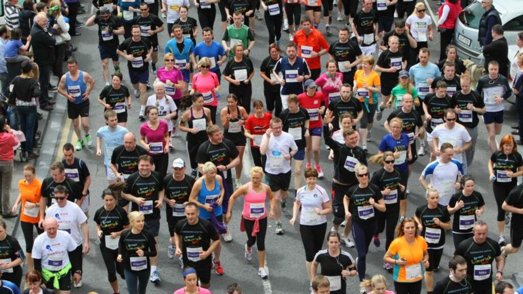‘The Great Limerick Run is formed by several tributaries that start separately and follow different courses before converging into a single torrent of humanity.’ Photograph: Kieran Clancy