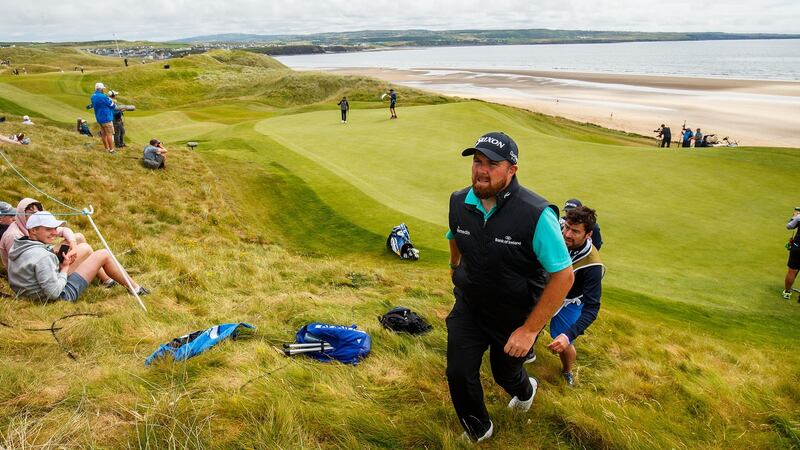 Shane Lowry pictured during the 2019 Irish Open at Lahinch. Photograph: Oisin Keniry/Inpho