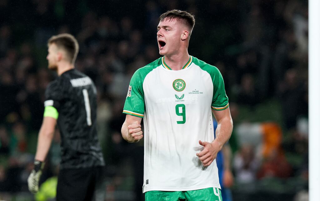 Ireland's Evan Ferguson. Photograph: Morgan Treacy/Inpho