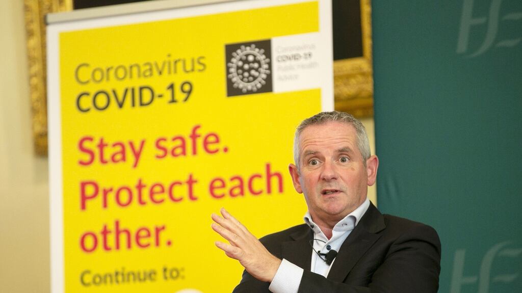 HSE chief executive Paul Reid: The State compares well with other European countries, when measured by the number of tests done per one million of population. Photograph: Sam Boal / Photocall Ireland