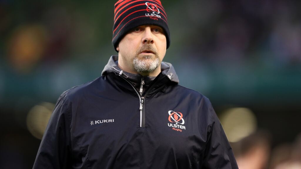 Ulster coach Dan McFarland: he must find a way to re-energise his players to ensure Treviso or Edinburgh do not reel them in. Photograph: Michael Steele/Getty Images
