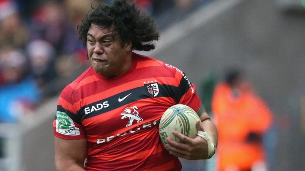 Samoa will be without the formidable services of Toulouse prop Census Johnston when they face Ireland. Photo: David Rogers/Getty