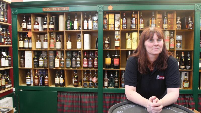 Vicky Keough, manager of the Whisky Shop in Dufftown