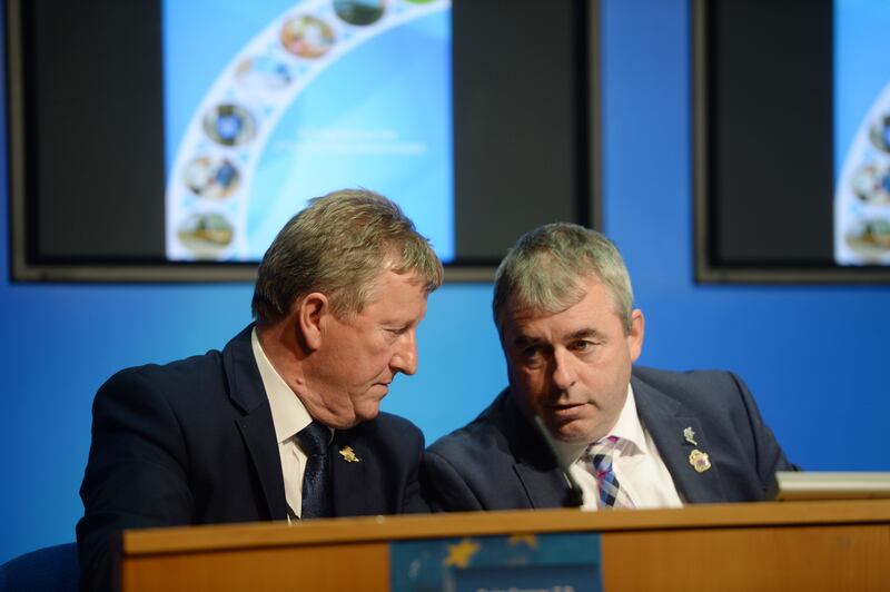 Sean Canney and Kevin 'Boxer' Moran were members of the Independent Alliance which supported the Fine Gael minority government from 2016-2020. Photograph: Alan Betson