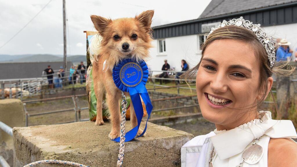 Newly crowned Mary of Dungloe Róisín Maher attends the Meenacross show on Monday. Photograph: Mary Rodgers