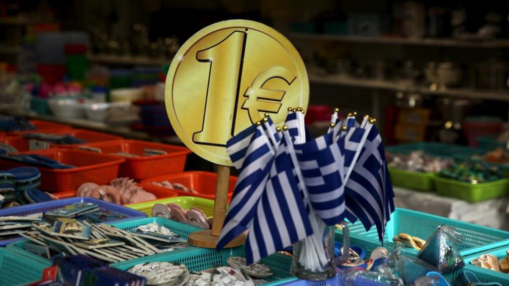 New figures show the Irish have a far higher government debt per person than even the Greeks. Photograph: Yiannis Kourtoglou/Reuters