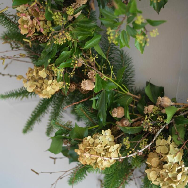 Christmas wreath photographed by Richard Johnston