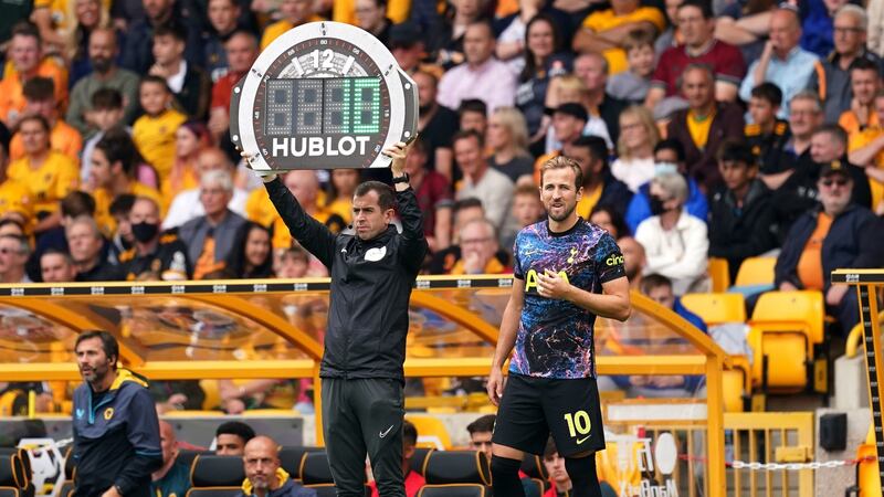Tottenham Hotspur’s Harry Kane came off the bench during his side’s win over Wolves. Photograph: David Davies/PA