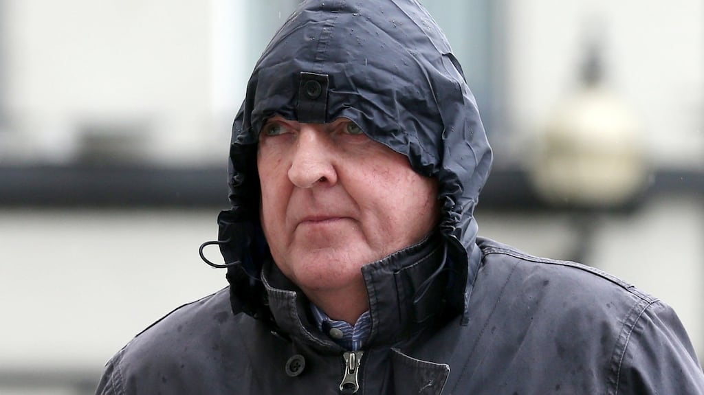 Bartholomew Prendergast (65) arrives at the Central Criminal Court in Dublin today for his sentencing hearing. Photograph:  Collins Courts