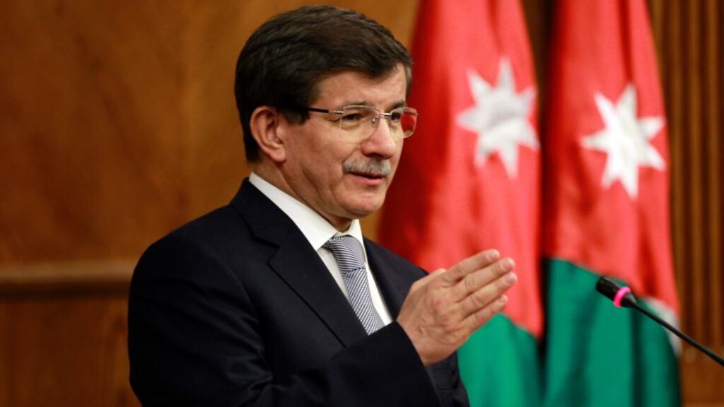 Turkish foreign minister Ahmet Davutoglu: “We have been making tests and we have some indications regarding chemical weapons being used.” Photograph: Reuters/Muhammad Hamed