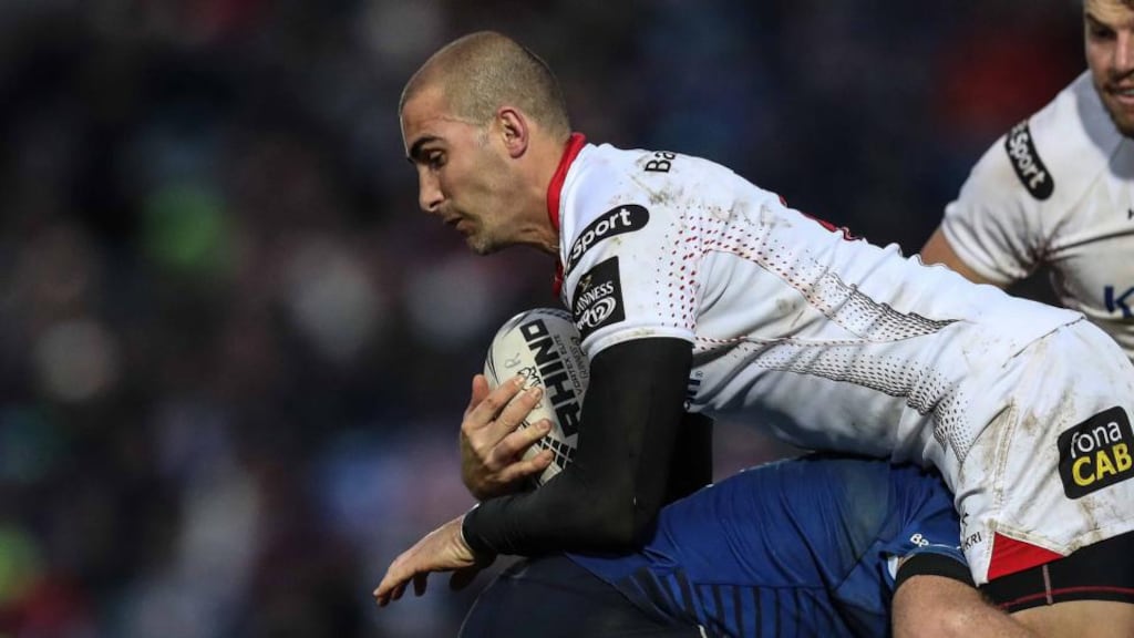 Ruan Pienaar is facing at least a month out after undergoing knee surgery. Photograph: Inpho/Billy Stickland