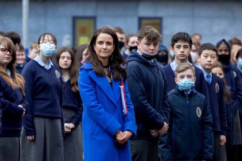 Patricia Harrington, guidance counsellor at Saint Patrick’s Cathedral Grammar School in Dublin 8. Photograph: Alan Betson
