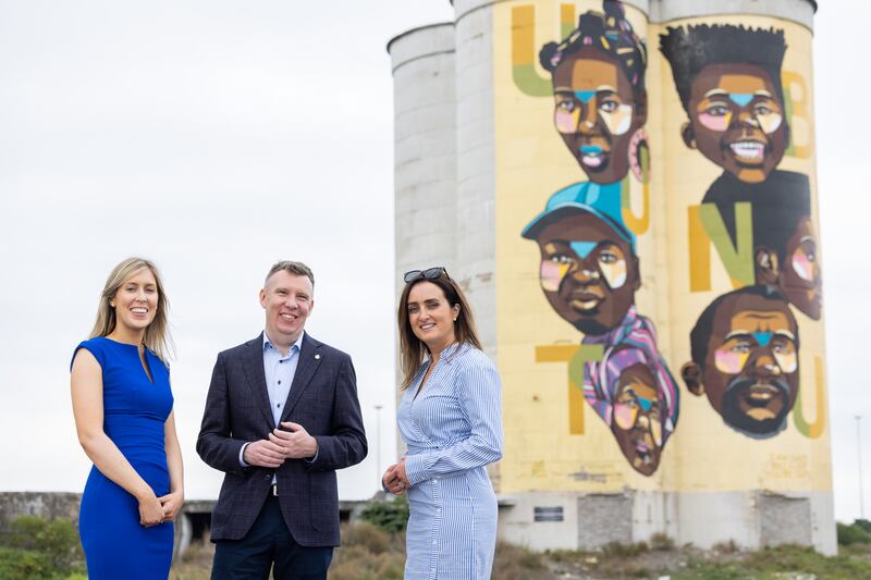 Roger Wallace (centre), partner lead EY Entrepreneur of the Year Ireland and head of assurance EY Ireland with Orlaith Ryan , chief technical officer (left) and Sharon Cunningham, chief executive, both of Shorla Oncology, 2024 finalists, at the EY Entrepreneur of the Year chief executive retreat in Cape Town. Photograph: Naoise Culhane
