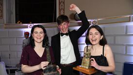 Trinity students crowned team champions of 60th Irish Times Debate