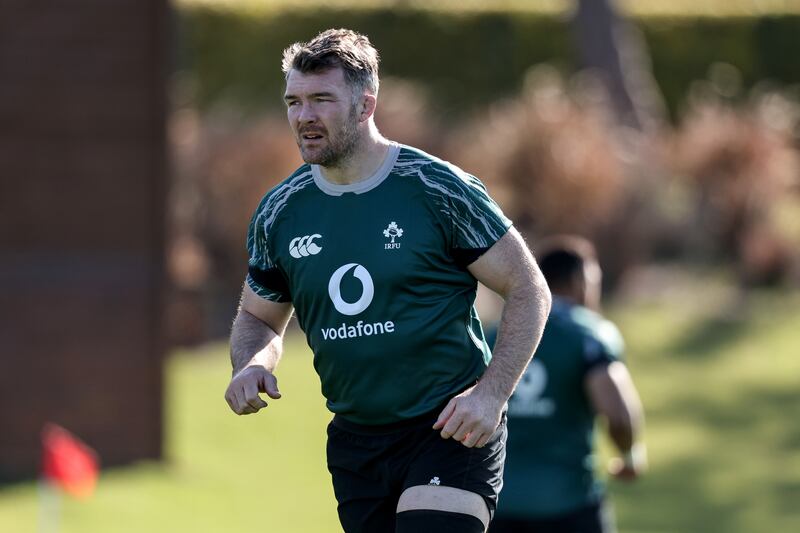 Ireland's Peter O’Mahony in training. Photograph: Ben Brady/Inpho