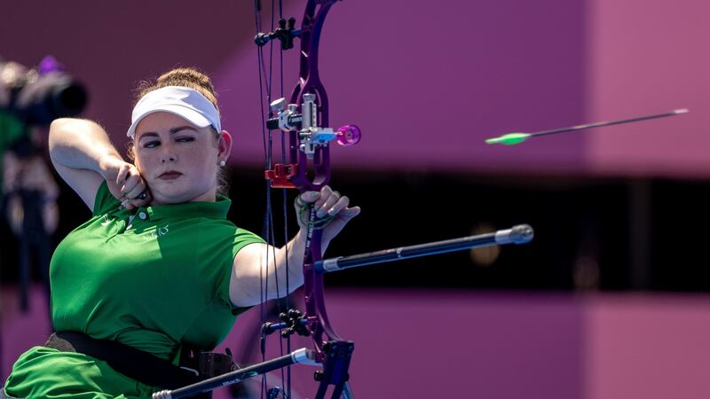 Kerrie-Louise Leonard is Ireland’s first archer in a Paralympic or Olympic Games in 13 years. Photograph: Simon Bruty/PA