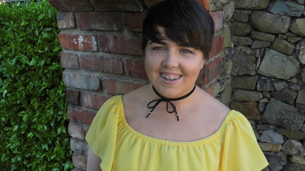 Niamh Holmes from Dundalk. What looked like an insect bite on her leg turned into something very sinister.