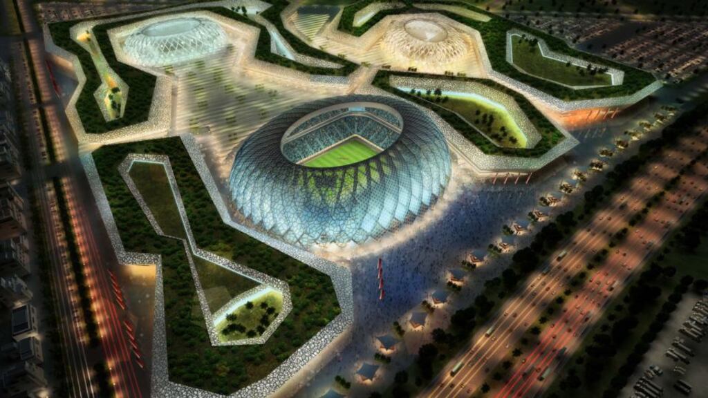 An artist’s impression of the Al-Wakrah stadium complex in Qatar for the 2022 World Cup