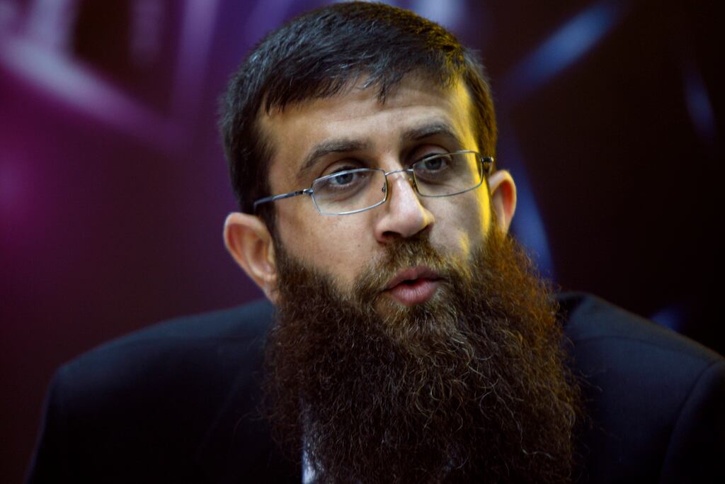 Palestinian security prisoner Khader Adnan died in an Israeli prison after an 86-day hunger strike. Photograph: Majdi Mohammed/AP