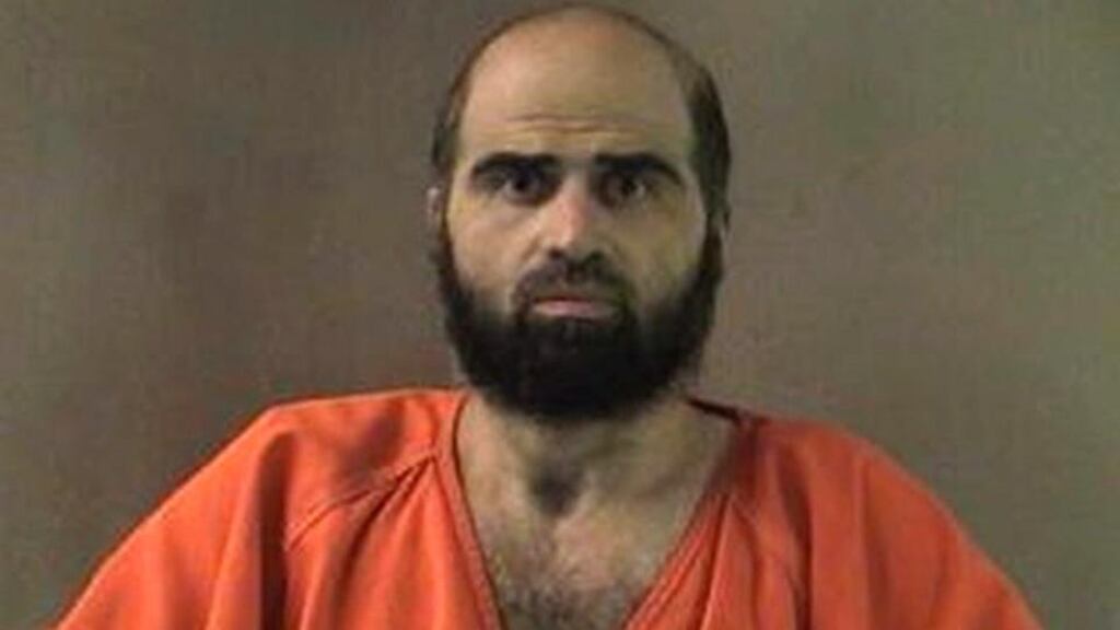 Nidal Malik Hasan, a US army psychiatrist who killed and wounded dozens of unarmed soldiers at Fort Hood in Texas in November 2009. he has been found guilty by a military jury of mass murder.