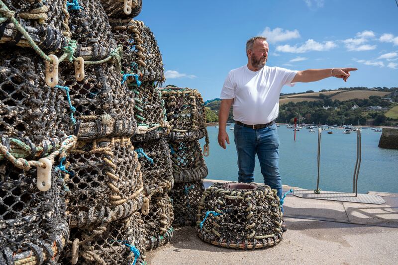 John Dornom, a crab and lobster fisherman, in Salcombe: 'If the boat doesn’t catch, you don’t get a wage.' Photograph: Andrew Testa/New York Times
