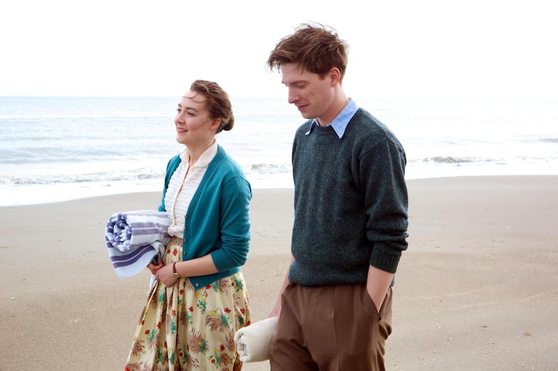 Saoirse Ronan and Domhnall Gleeson, in ‘Brooklyn’. Courtesy of Mongrel Media. Photograph: Kerry Brown