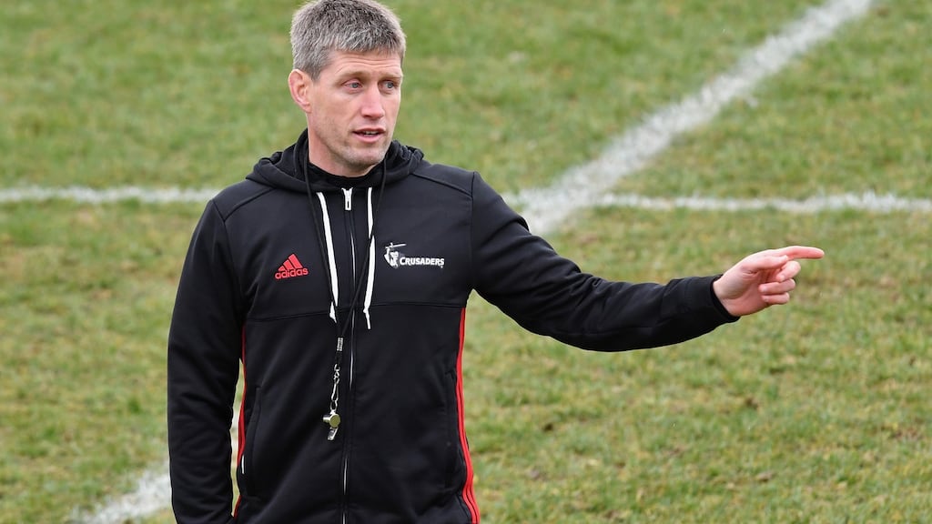The Crusaders, coached by Ronan O’Gara, issued a statement  defending the name but later said they were open to initiating discussions about a change. Photograph: Kai Schwoerer/Getty Images