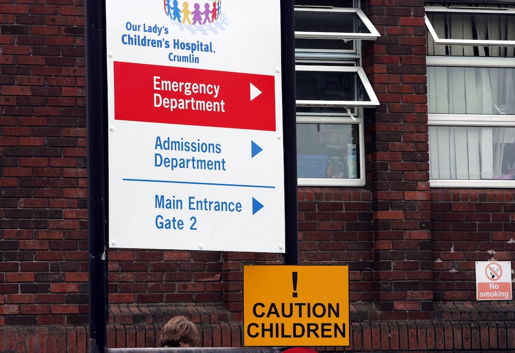 The numbers requiring respiratory life support annually are small and the service could be provided in Crumlin for a fraction of the cost of treatment abroad, the report says. Photograph: Eric Luke