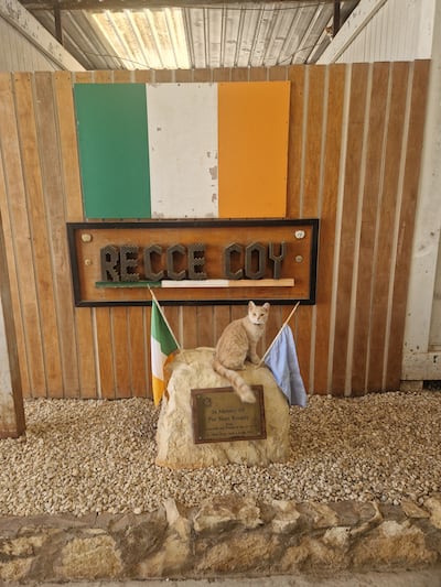 Memorial to Private Sean Rooney at Camp Shamrock, Lebanon