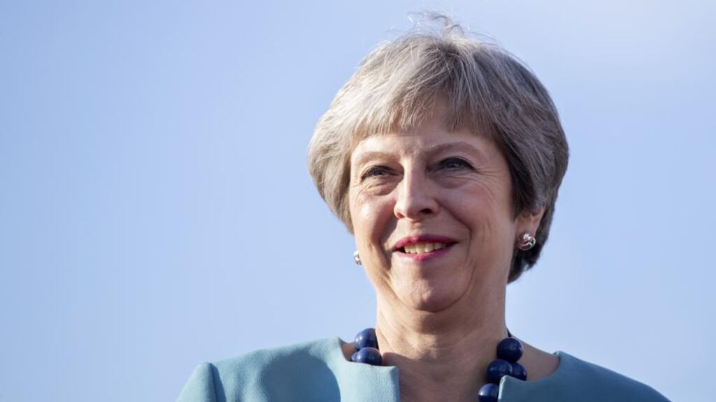 Theresa May: the British prime minister is proposing a kind of ‘Hotel California’ solution, where the UK checks out of the customs union but doesn’t actually leave. Photograph: Jasper Juinen/Bloomberg