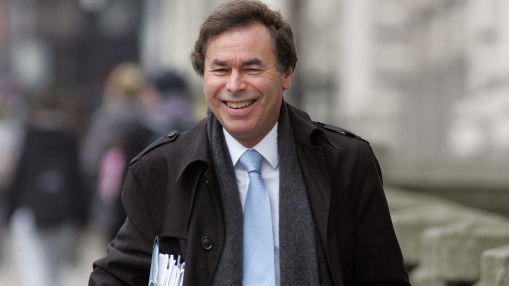 A file image of former minister Alan Shatter. Mr Shatter is  appealing a  High Court rejection of his bid to quash parts of the Guerin report. Photograph: The Irish Times