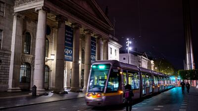 From Monday, May 10th, buses, trains and trams will be allowed to carry 50 per cent of their maximum capacity. Photograph: Tom Honan