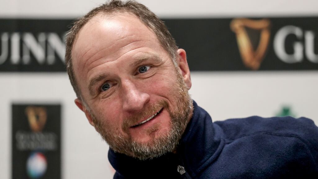 Ireland attack coach Mike Catt: “As a group of coaches we are expecting some good stuff on the weekend.” Photograph: Dan Sheridan/Inpho
