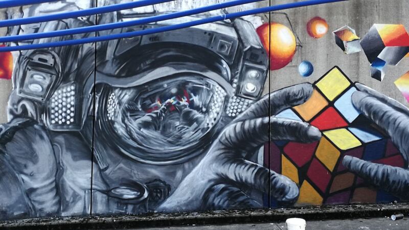 Shane Sutton’s virtual graffiti workshop, aimed at teenagers, lets those from 13 and up spray to their heart’s content on virtual walls.