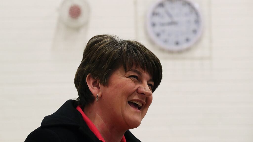 DUP leader Arlene Foster. Photograph: Brian Lawless/PA Wire