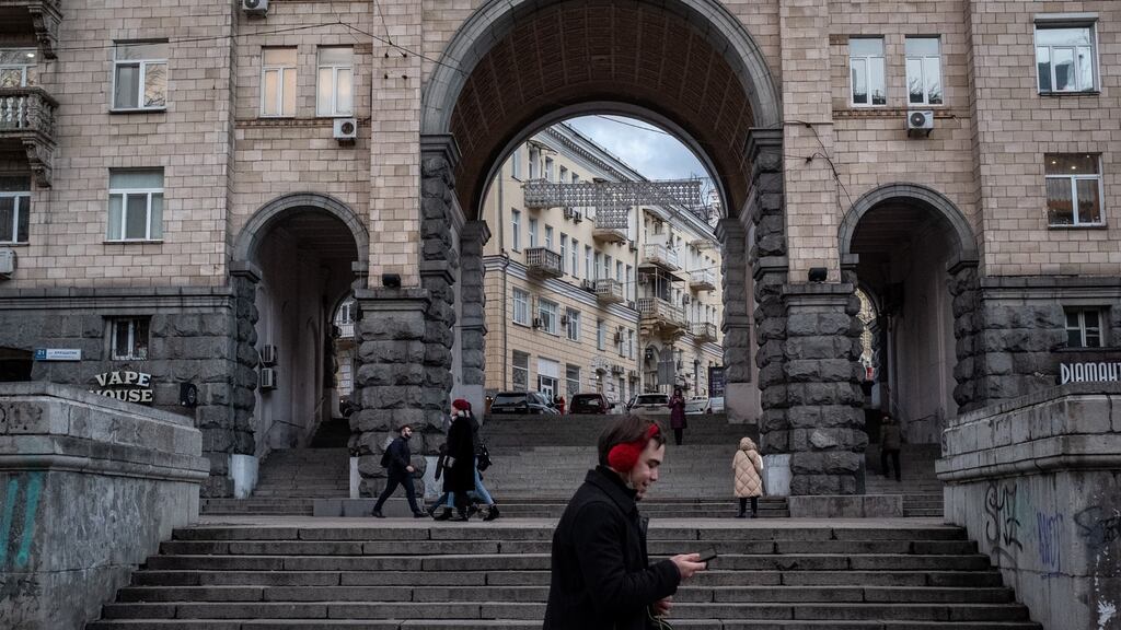 The Department of Foreign Affairs has urged Irish citizens in Ukraine to leave the country. File photograph: Chris McGrath/Getty Images