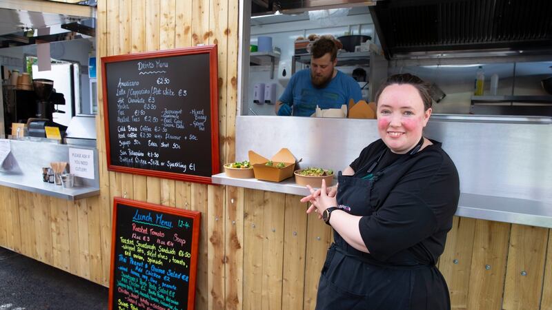 Jenny Donoghue at her food truck, Unbeetable:. Photograph: Patrick Browne