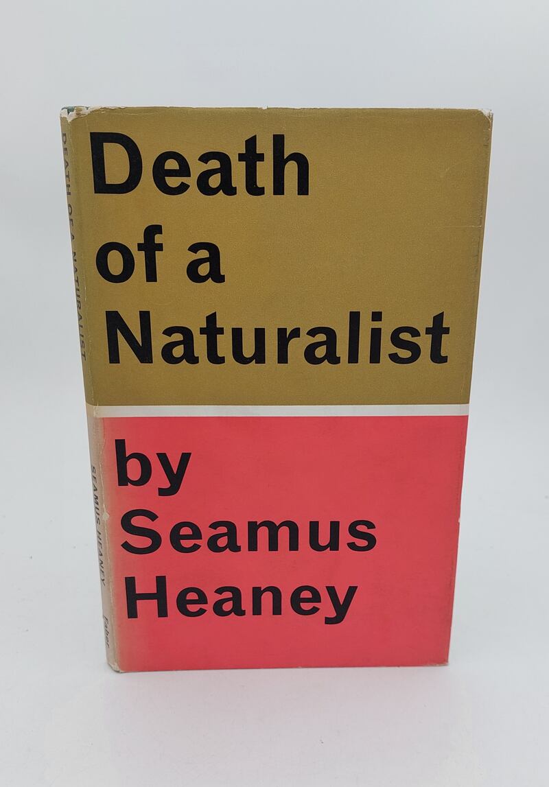 Death of a Naturalist (1966) is part of a collection of three books of Heaneys first published poetry collections inscribed to publisher Charles Monteith