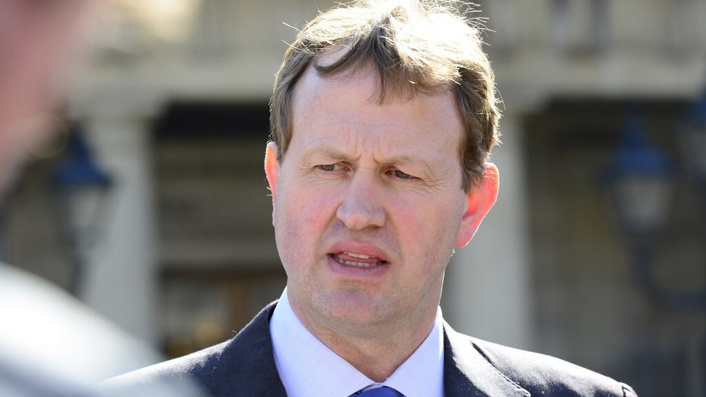 “I’m not going to apologise to a former stockbroker for the fact that I’m a barrister,” Jim O’Callaghan told Shane Ross. Photograph: Cyril Byrne/THE IRISH TIMES