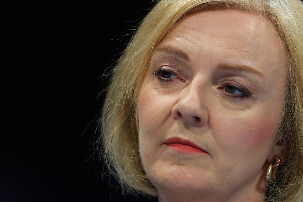 British foreign secretary and Conservative leadership candidate Liz Truss says she would prefer a “negotiated solution” on the Northern Ireland protocol. Photograph: Geoff Caddick/ AFP via Getty Images