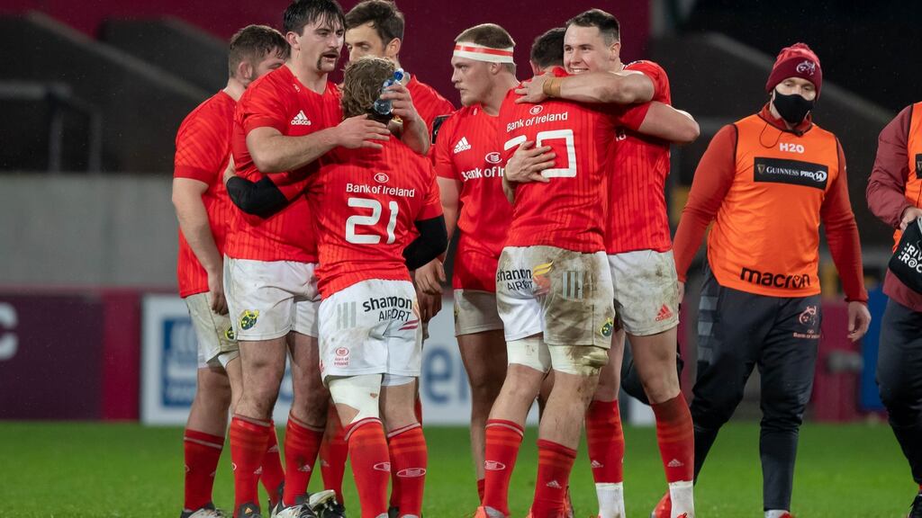 Munster were 52-3 winners over Zebre at Thomond Park last night. Photograph: Inpho