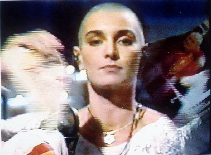 Sinéad O'Connor tears up a photo of Pope John Paul II during a live appearance in New York on NBC's Saturday Night Live on October 5th,1992. Photograph: NBC-TV/AP