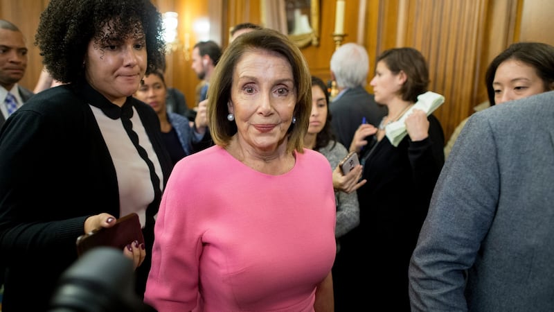 Nancy Pelosi, the top Democrat in Congress, criticised the firing of Jeff Sessions. Photograph: Michael Reynolds/EPA