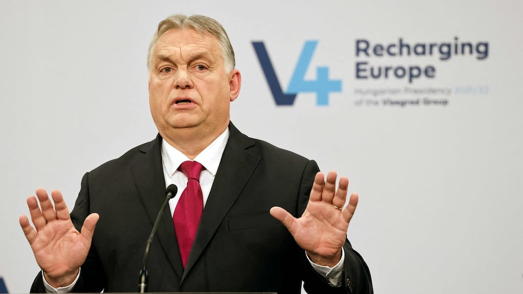Hungarian prime minister Viktor Orban has refused to back energy sanctions against Russia, saying they were ‘against Hungary’s interests’. Photograph: Ludovic Marin/AFP via Getty Images