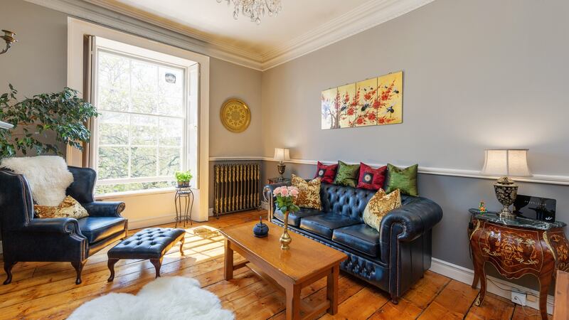 Livingroom with polished floorboards